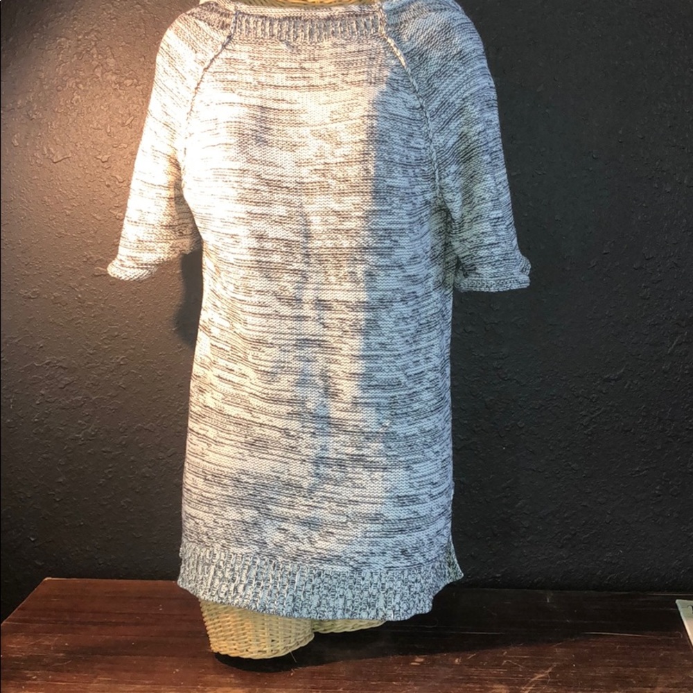 Large black and white blouse